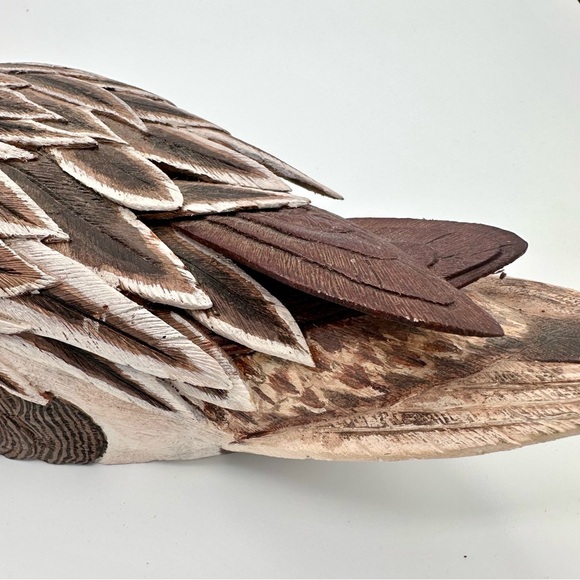 Handmade Carved Wood PINTAIL Duck Decoy Folk Art Artist Erik Vande Bogart Maine - Picture 10 of 10